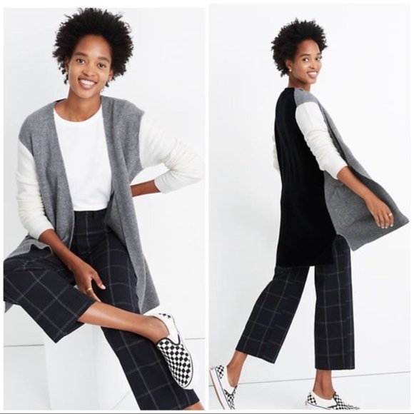 Madewell Sweaters - NEW MADEWELL Kent Colorblock Alpaca Blend Cardigan